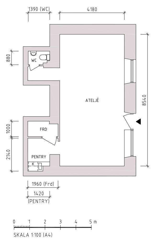 Blueprint of the premises